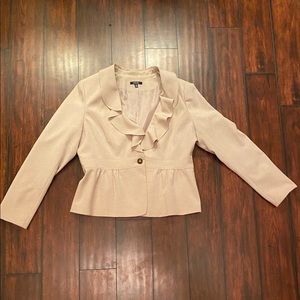Ruffle blazer
